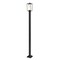 Z-Lite Sheridan 1 Light Outdoor Post Mounted Fixture, Black & White Opal 595PHMS-536P-BK - alternate 1